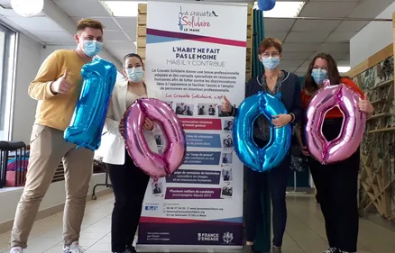 Au Mans, "La Cravate Solidaire" accueille son millième bénéficiaire