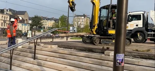 Au Mans, des travaux de reprise sur la place des Jacobins