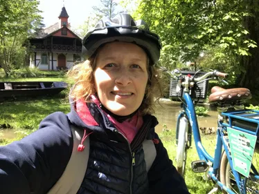 Céline à vélo : entre les étangs du Sundgau