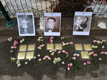 Des pavés à la mémoire des Juifs victimes des nazis