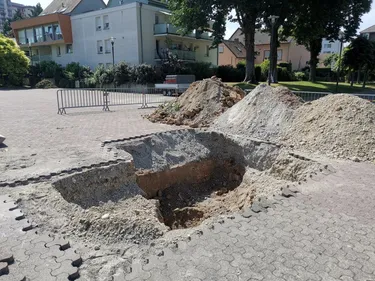 Qu'est-ce que ce trou de 3 mètres à Schiltigheim ? 