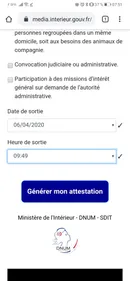 La nouvelle version numérique de l'attestation de sortie 