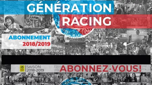 La campagne d'abonnement du Racing est ouverte ! 