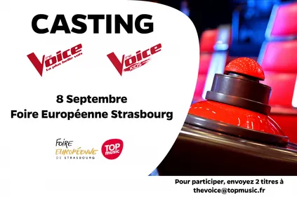 Participez au casting de The Voice à la Foire Européenne