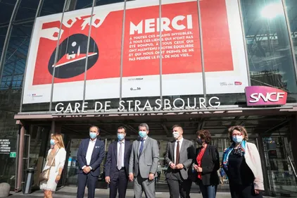 Le PDG de la SNCF en visite en gare de Strasbourg et de Mutzig