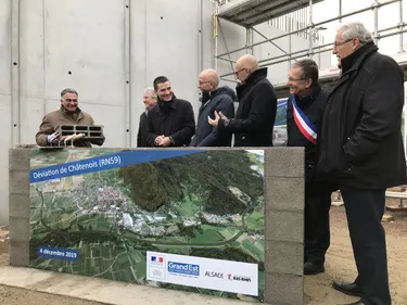 Une première pierre pour la déviation de Châtenois