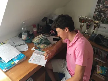 David, le plus jeune candidat au bac en Alsace 