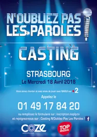Retour du casting de "N'oubliez pas les paroles" à Strasbourg 
