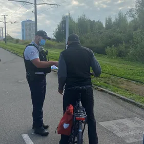 Opération de contrôle des cyclistes à Strasbourg