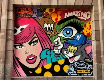 Live-painting avec le graffeur strasbourgeois Jaek El Diablo