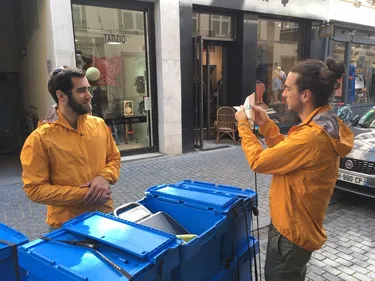 Les déchets organiques des restaurants collectés à vélo 
