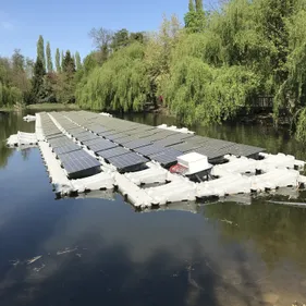 Parc solaire flottant : une première en France à Illkirch