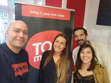 Miss Alsace en visite au Morning de Top Music