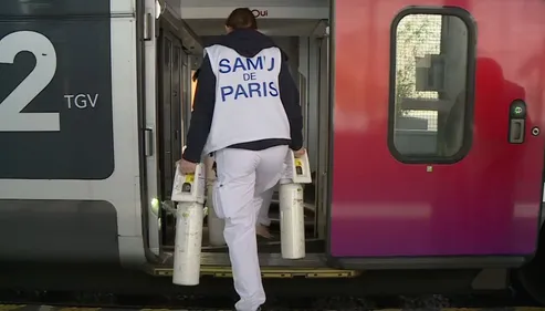 Le TGV médicalisé est parti ce matin de la gare de Strasbourg