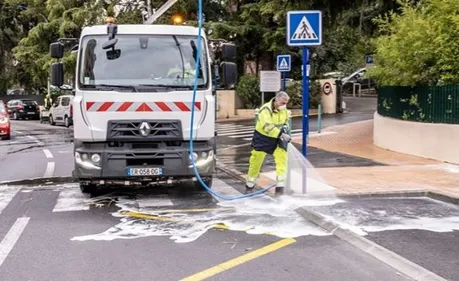 Coronavirus : opération désinfection à Colmar 