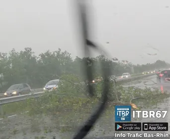 De forts orages dans le Kochersberg