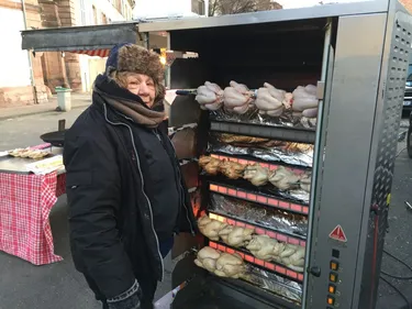 Sur le marché de Sélestat ce matin : -9° mais des commerçants motivés