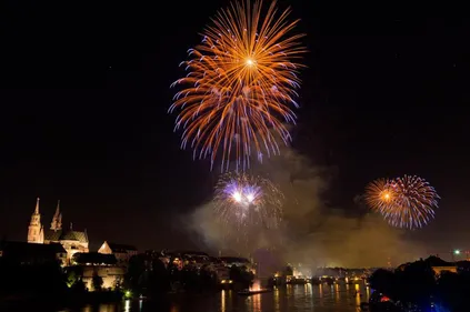Feux  d'artifices pour la Fête Nationale suisse
