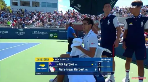 Herbert battu par Kyrgios⬦ Et l'arbitre! 