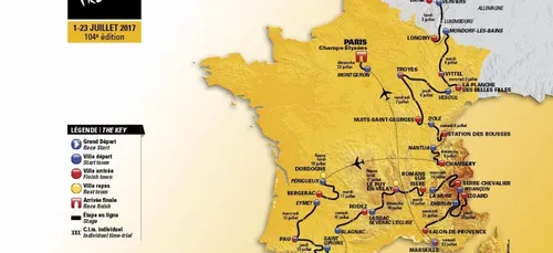 Le tracé du Tour de France 2017