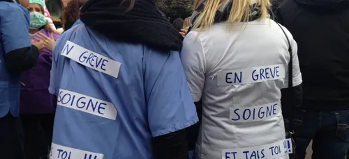 Toulouse : Manifestation des infirmiers et aides-soignants...