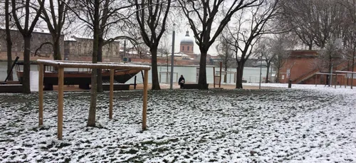 La Ville rose sous la neige !