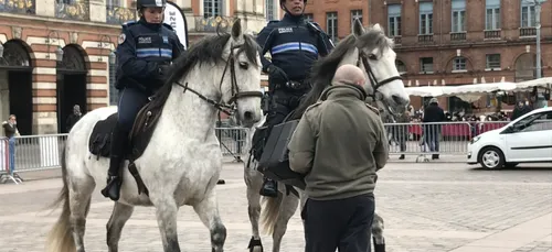 La Tranquillité Publique en démonstration sur la place du Capitole