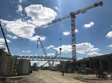 Visite du chantier du futur Parc des Expositions