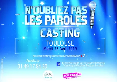 CASTING DE N'OUBLIEZ PAS LES PAROLES