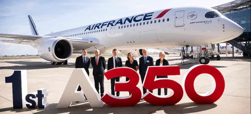 Air France réceptionne son premier Airbus A350 à Toulouse