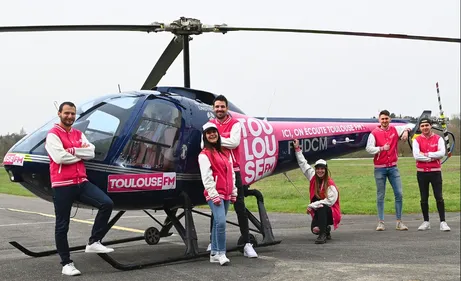 A bord de l’Hélico Toulouse FM !