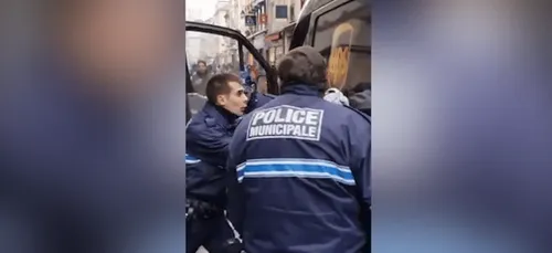 Sale embrouille entre un livreur UPS et la police