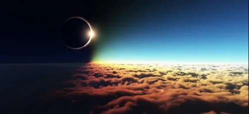 Un avion fait un détour pour admirer l'éclipse ! (Photos)