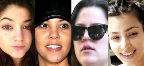 Les Kardashians, mais sans maquillage ! (Photos)