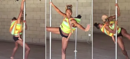 Polémique : Elle fait de la Pole Dance avec son bébé sur le dos !...