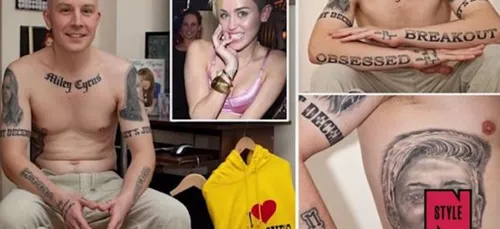 Miley Cyrus critique les tatouages d'un fan qui finit par les faire...