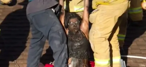 Une femme nue reste bloquée dans la cheminée de son ex ! (photos)