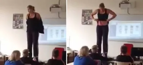 Vidéo: pourquoi cette  enseignante se déshabille-t-elle en plein...