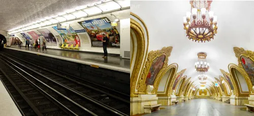 Métro parisien vs métro russe ! (photos)