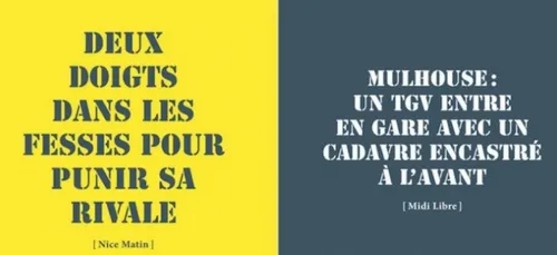 Un livre dédié aux titres de faits divers les plus oufs ! (photos)