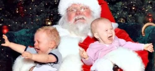 Fête de Noël: la terreur des Pères Noël... (photos)