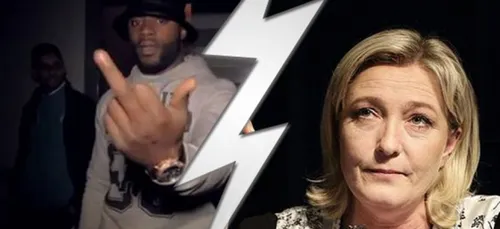 Gradur balance un message violent à Marine Le Pen (Vidéo)