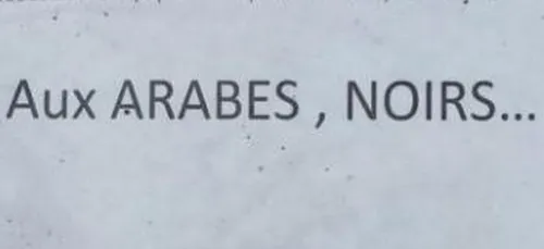 Scandale : A Niort une affiche interdit une rue "aux arabes et aux...