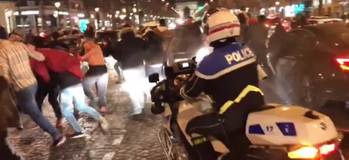 PSG-BARCA : des fans gazés par un policier ! (VIDEO)