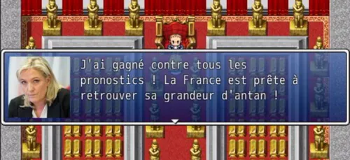 Après le jeu Jean-Luc Mélenchon, découvrez le jeu ... Marine Le Pen...