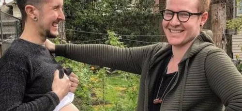 Un couple homosexuel attend son premier enfant biologique ! (Photos)