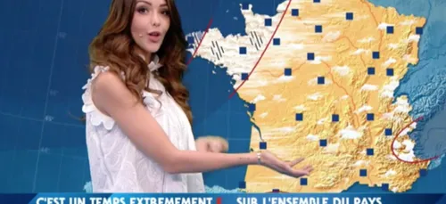 Nabilla fait (très) forte impression en présentant la météo ! (Vidéo)