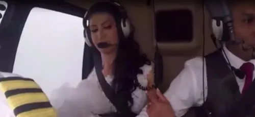 La terrible vidéo de l'accident d'hélicoptère d'une femme sur le...