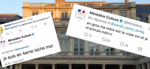 Le compte Twitter du Ministère de la Culture a été détourné la nuit...