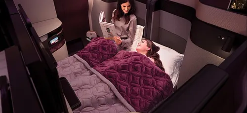 Qatar Airwaves lance officiellement la 1ere classe avec lit double !
